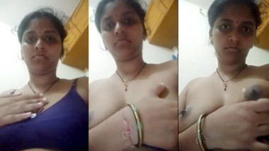 Sexy Indian Bhabhi Showing Her Boobs and Pussy To Her Husband